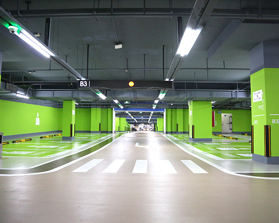 酒店地下車庫劃線